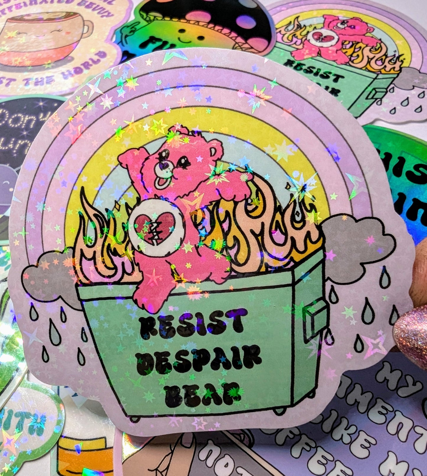 Anti-fascist Feminist Vinyl Sticker