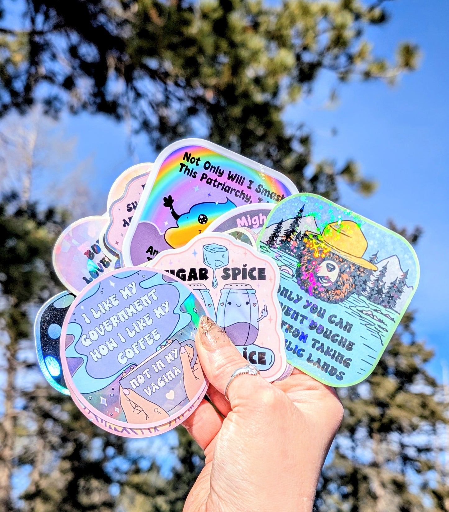 FDT, Smash the Patriarchy Inspirational Anti-fascist Vinyl Sticker