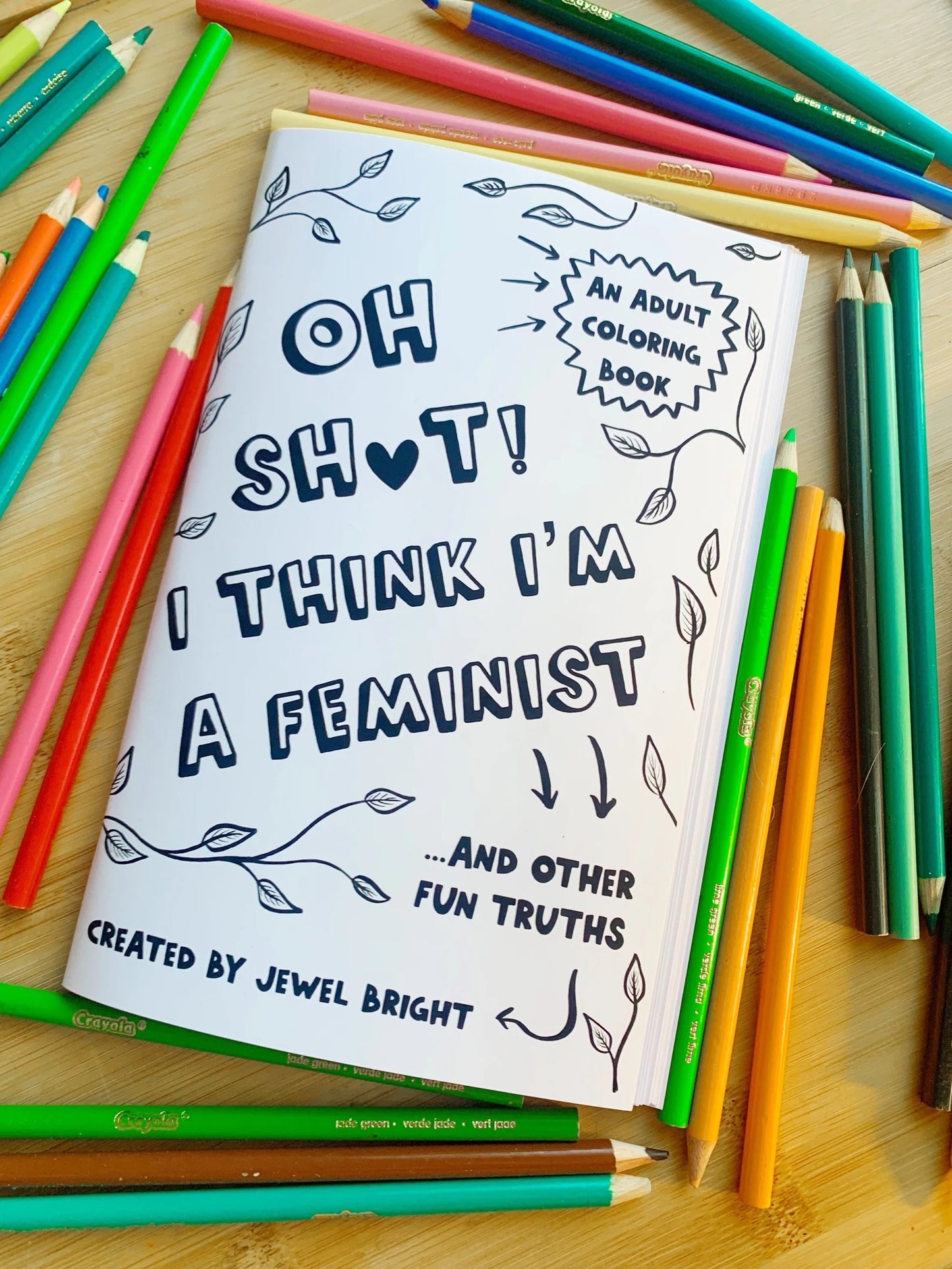 Empowering Mini Coloring Book for Women with Feminist Themes