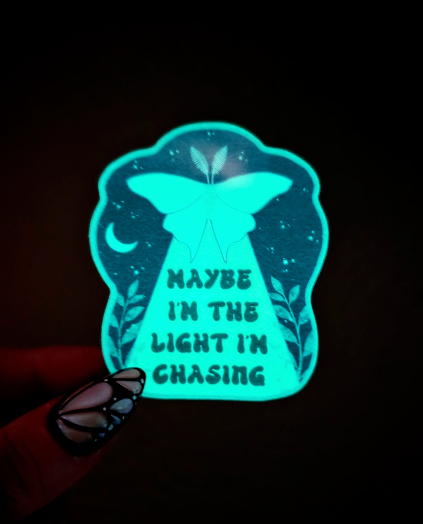 Glow in the Dark Witchy Inspirational Feminist Vinyl Sticker