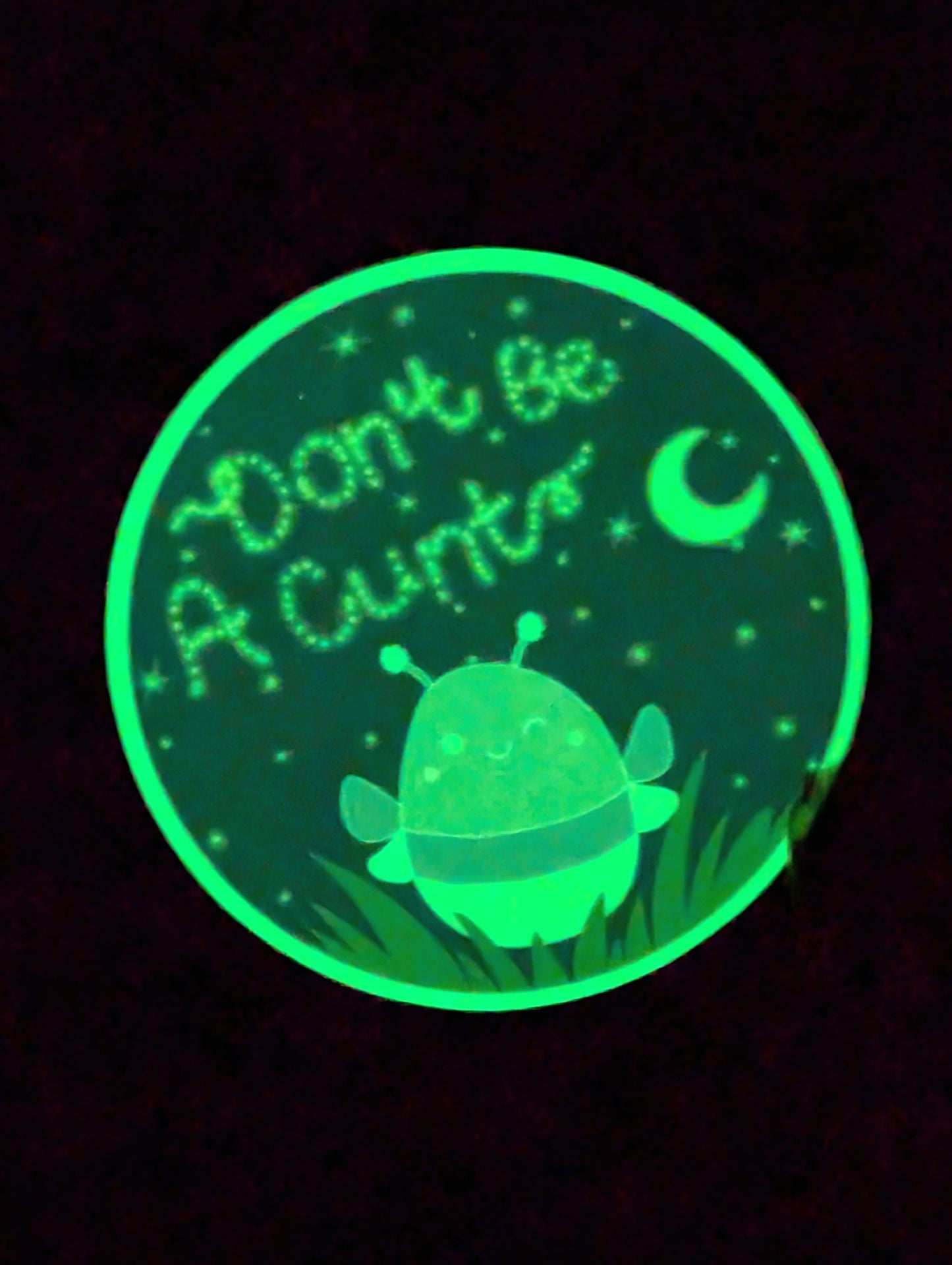 Glow In The Dark Feral Lightening Bug Vinyl Sticker