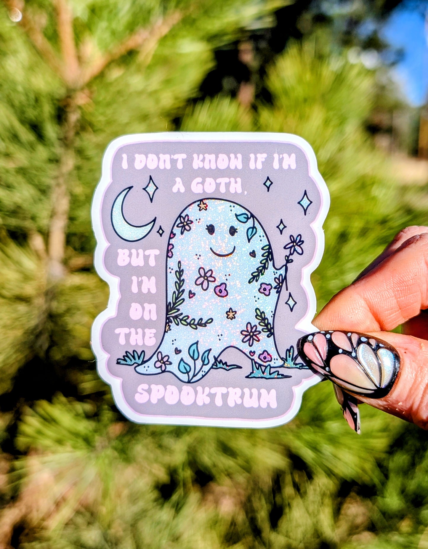 Gothic Ghost Inspirational Feminist Vinyl Sticker