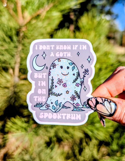 Gothic Ghost Inspirational Feminist Vinyl Sticker