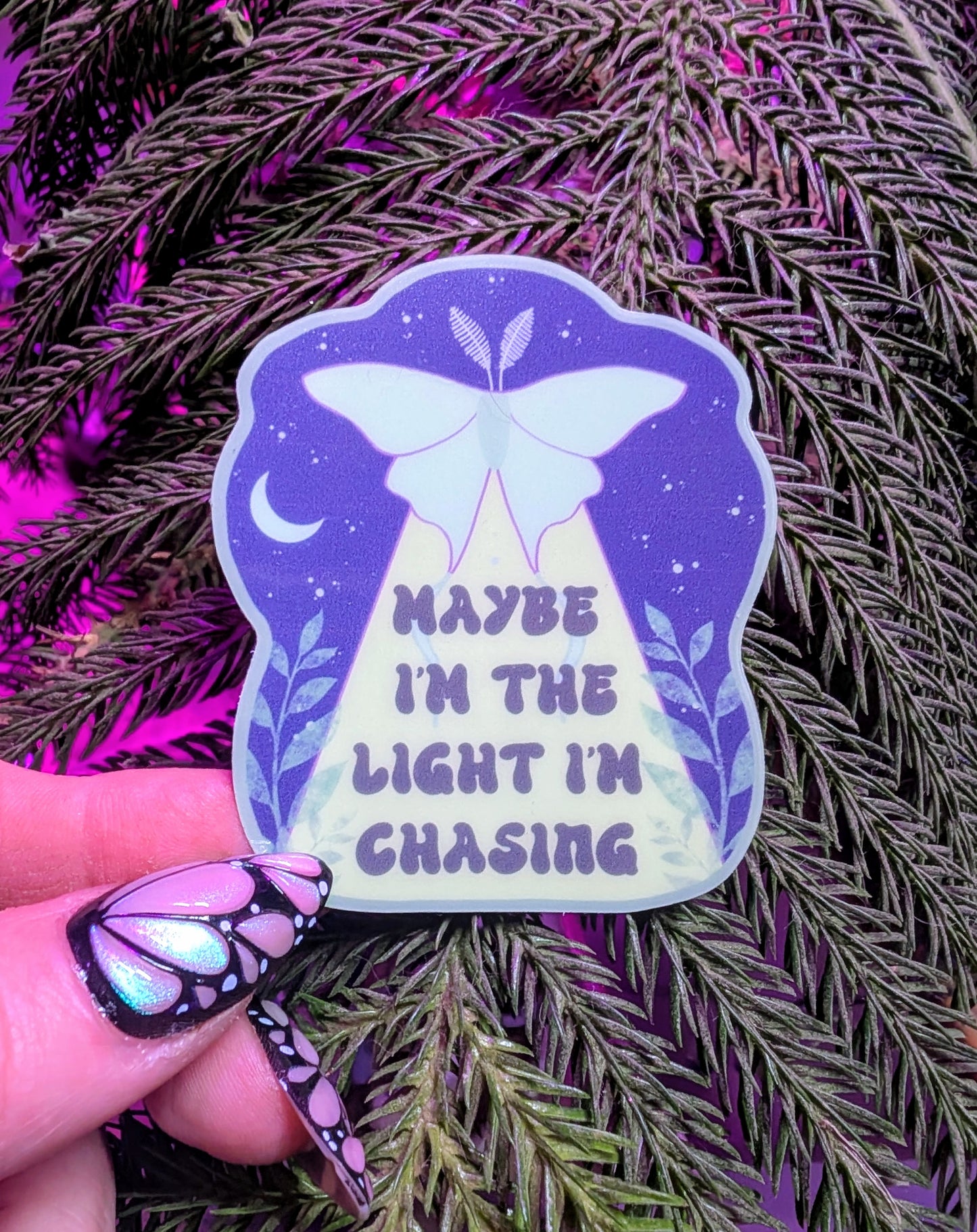 Glow in the Dark Witchy Inspirational Feminist Vinyl Sticker