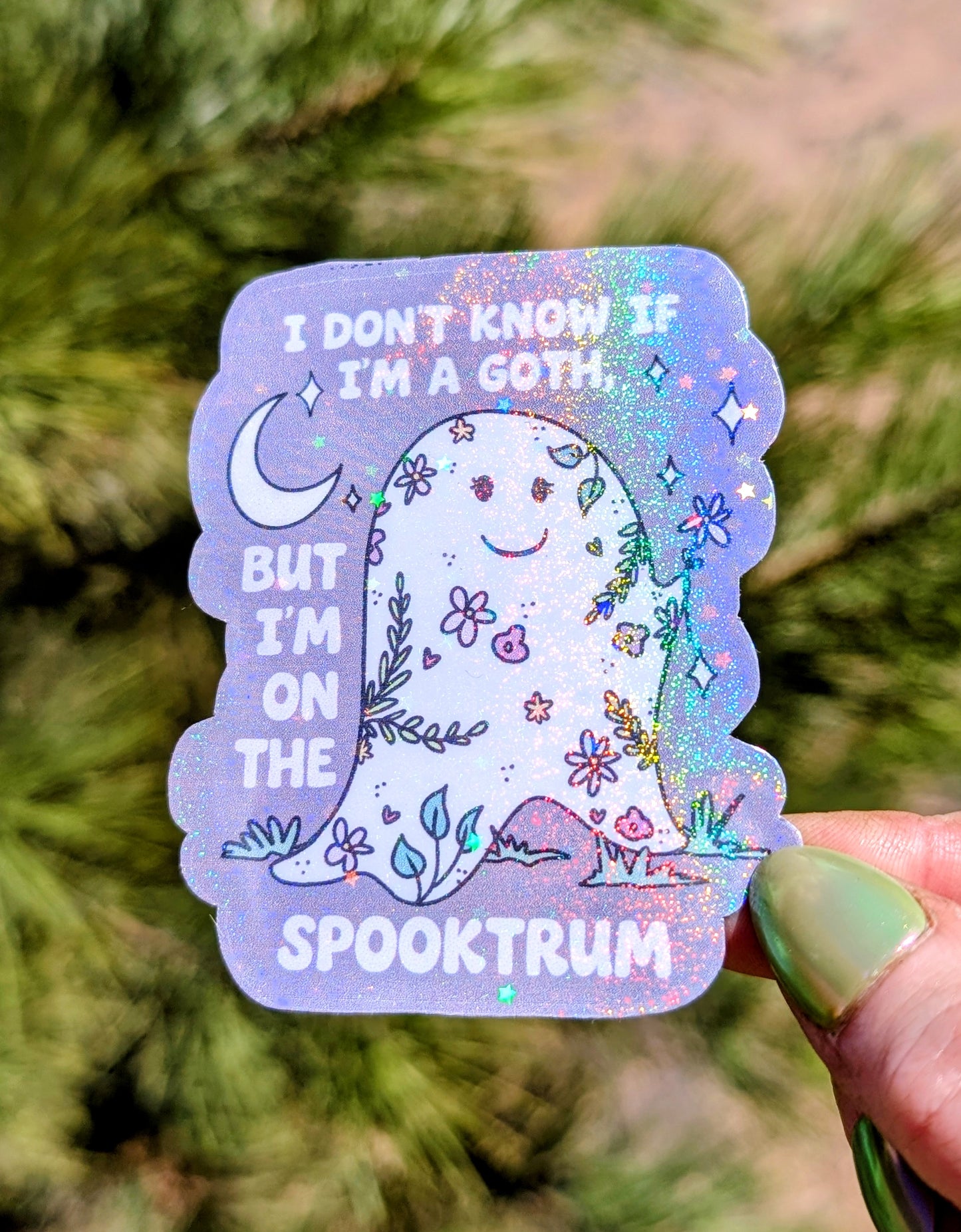 Gothic Ghost Inspirational Feminist Vinyl Sticker