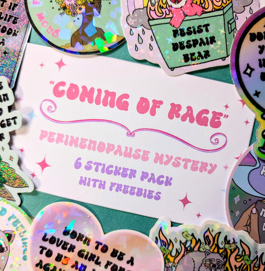 Coming of Rage,Vinyl Mystery Sticker Pack
