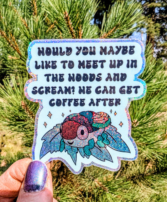 Feminist Coffee Witch Vinyl Sticker