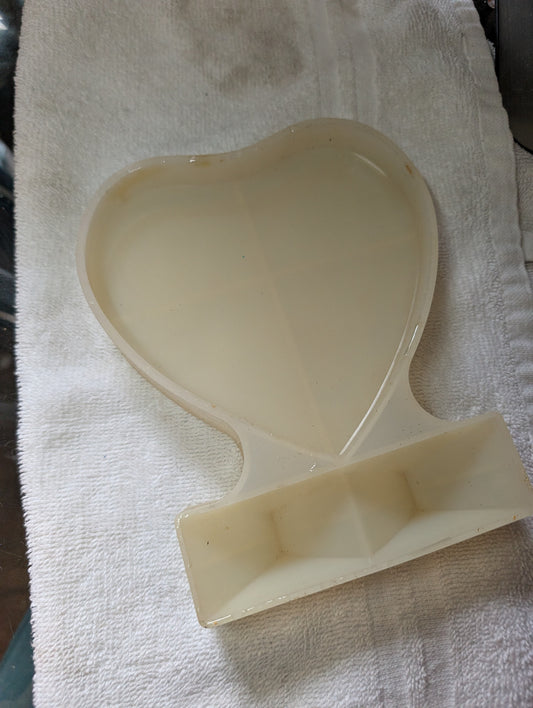 Large Heart and Base Resin Silicone Mold