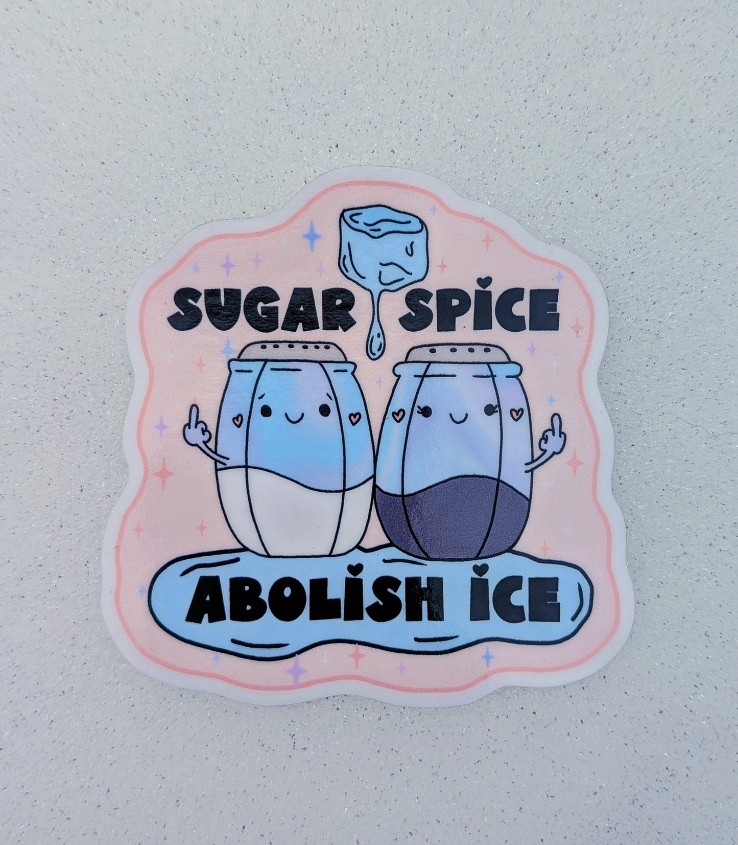 Abolish Ice, Smash the Patriarchy Inspirational Anti-fascist Vinyl Sticker