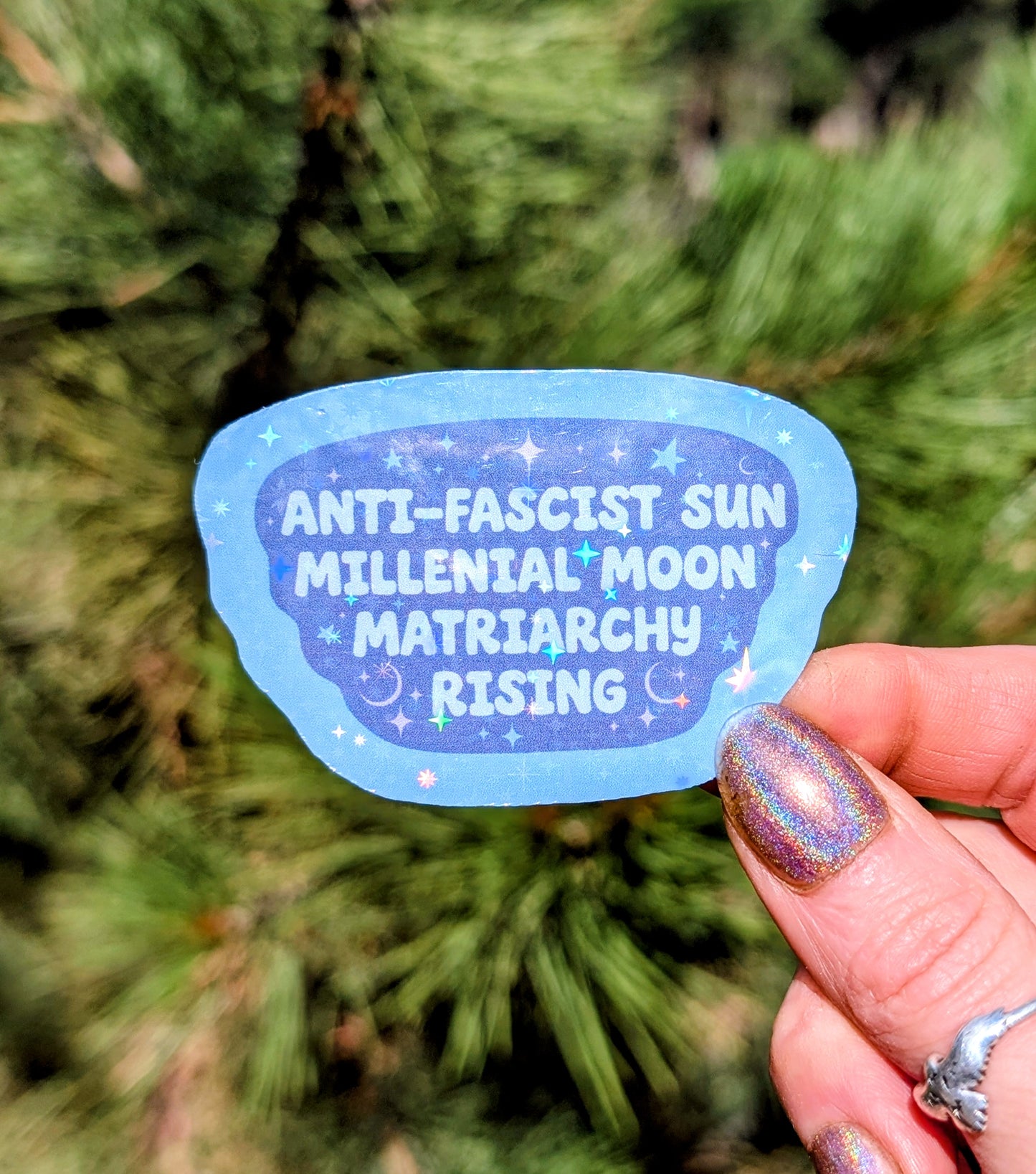 Anti-fascist Millennial Inspirational Feminist Vinyl Sticker