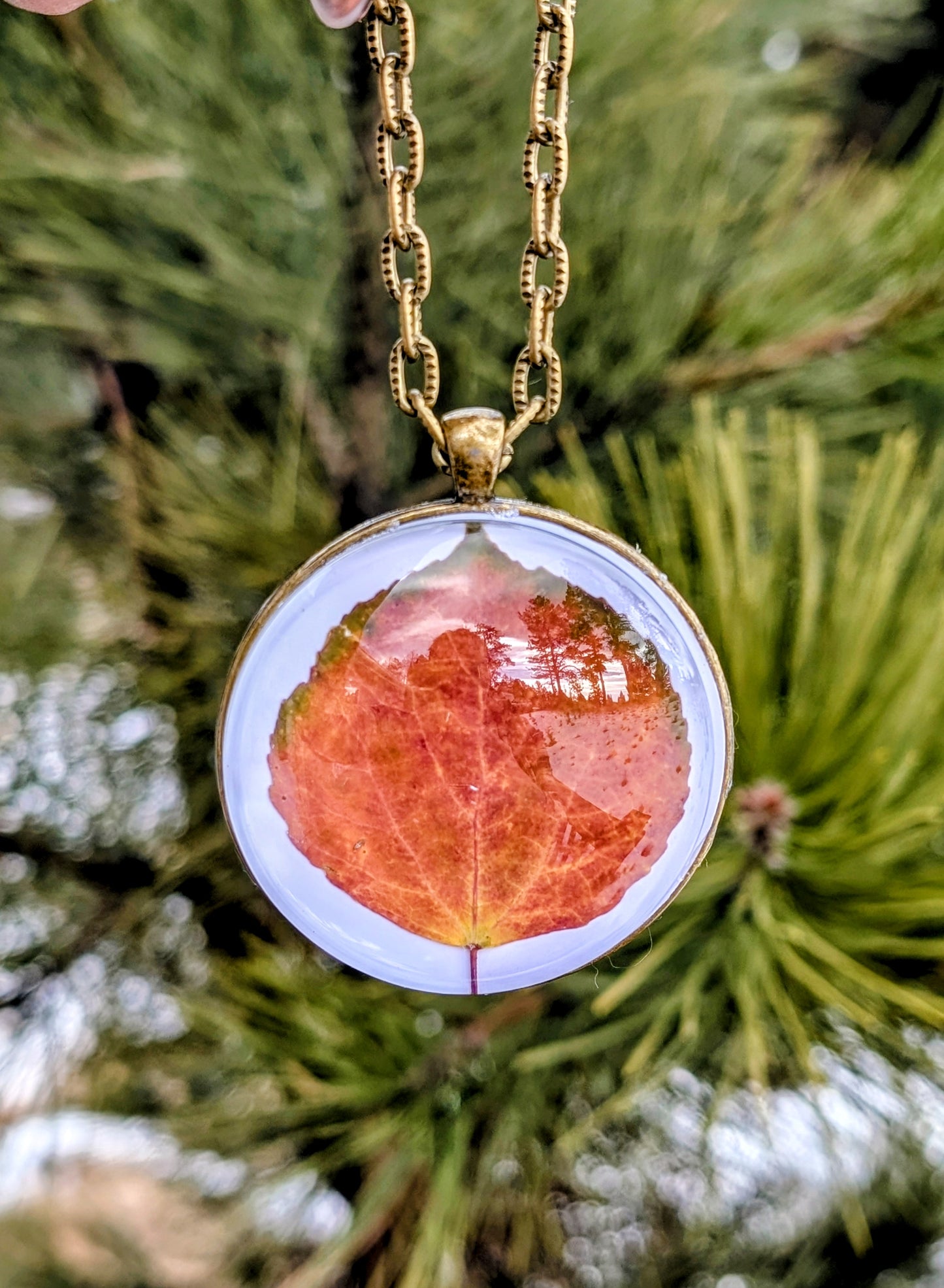 Aspen Leaf Ornaments