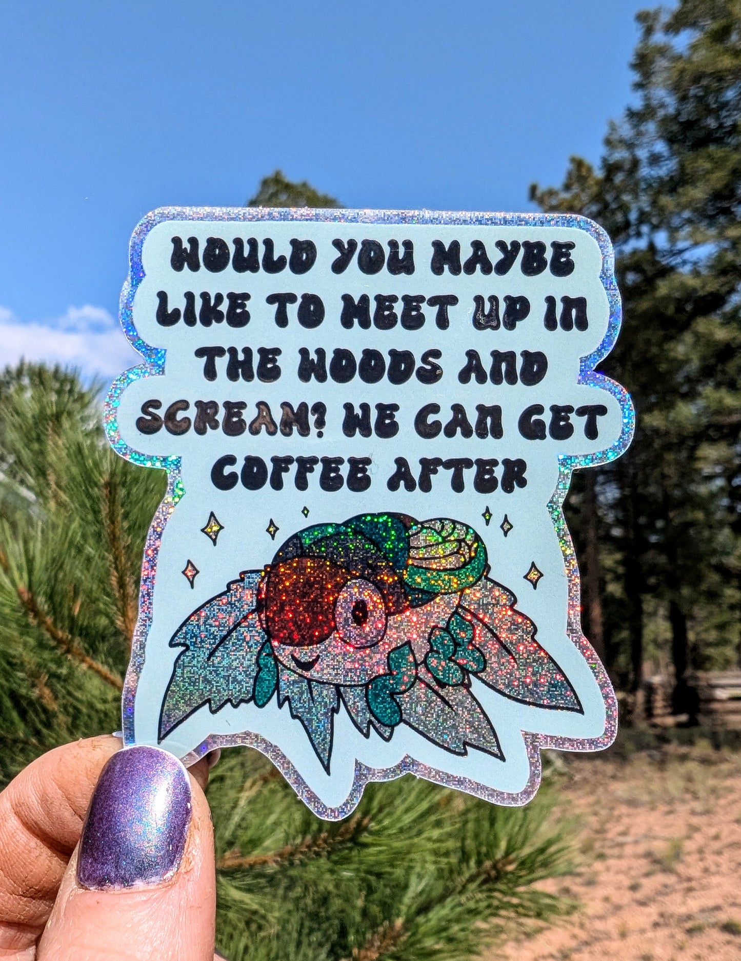 Feminist Coffee Witch Vinyl Sticker