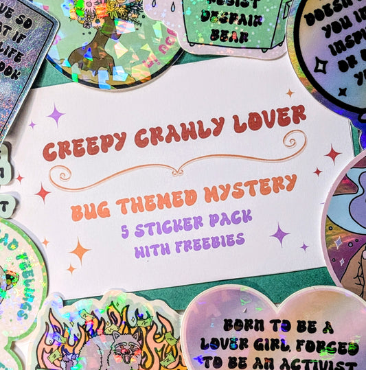 Creepy Crawly Lover Vinyl Mystery Sticker Pack