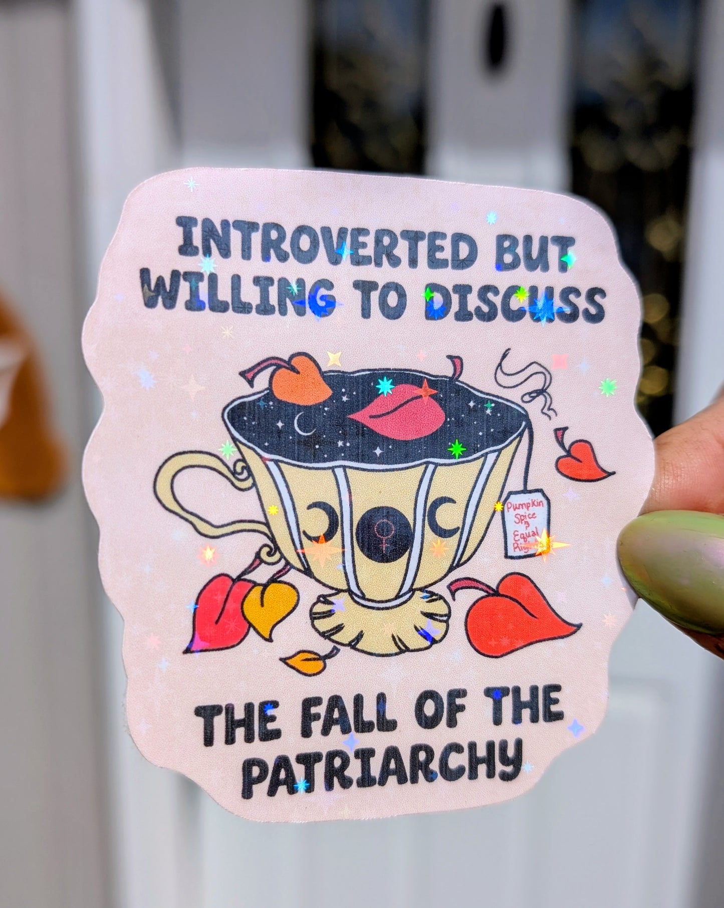 Fall of the Patriarchy Inspirational Feminist Vinyl Sticker