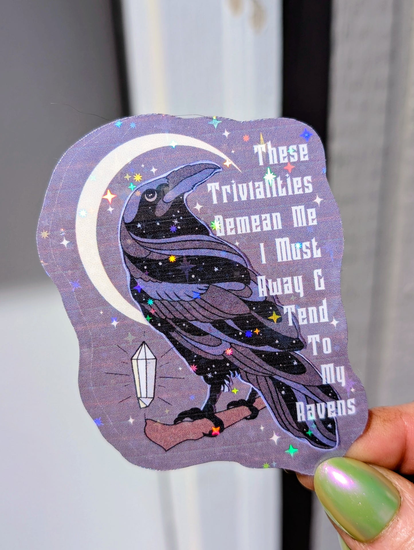 Gothic Witch Inspirational Feminist Vinyl Sticker