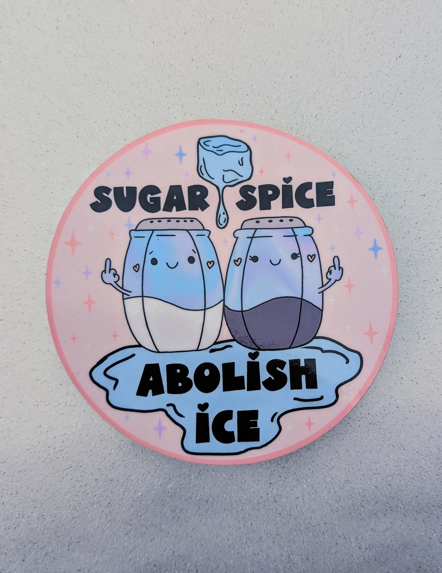 XL Abolish Ice, Smash the Patriarchy Inspirational Anti-fascist Vinyl Sticker