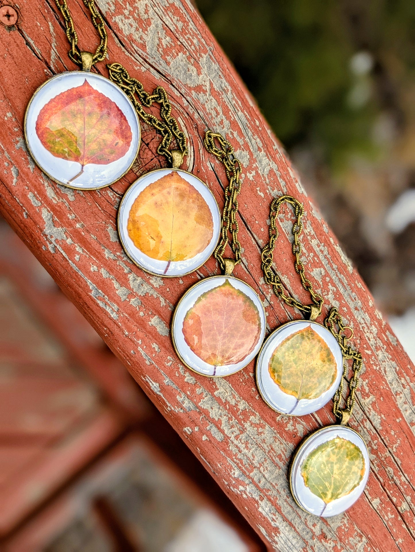 Aspen Leaf Ornaments