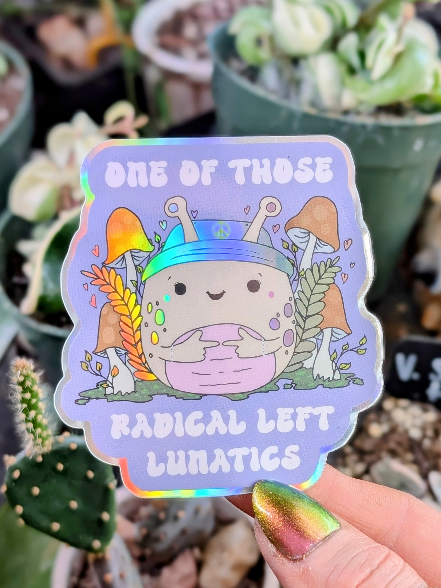 Activist Garden Slug Sticker