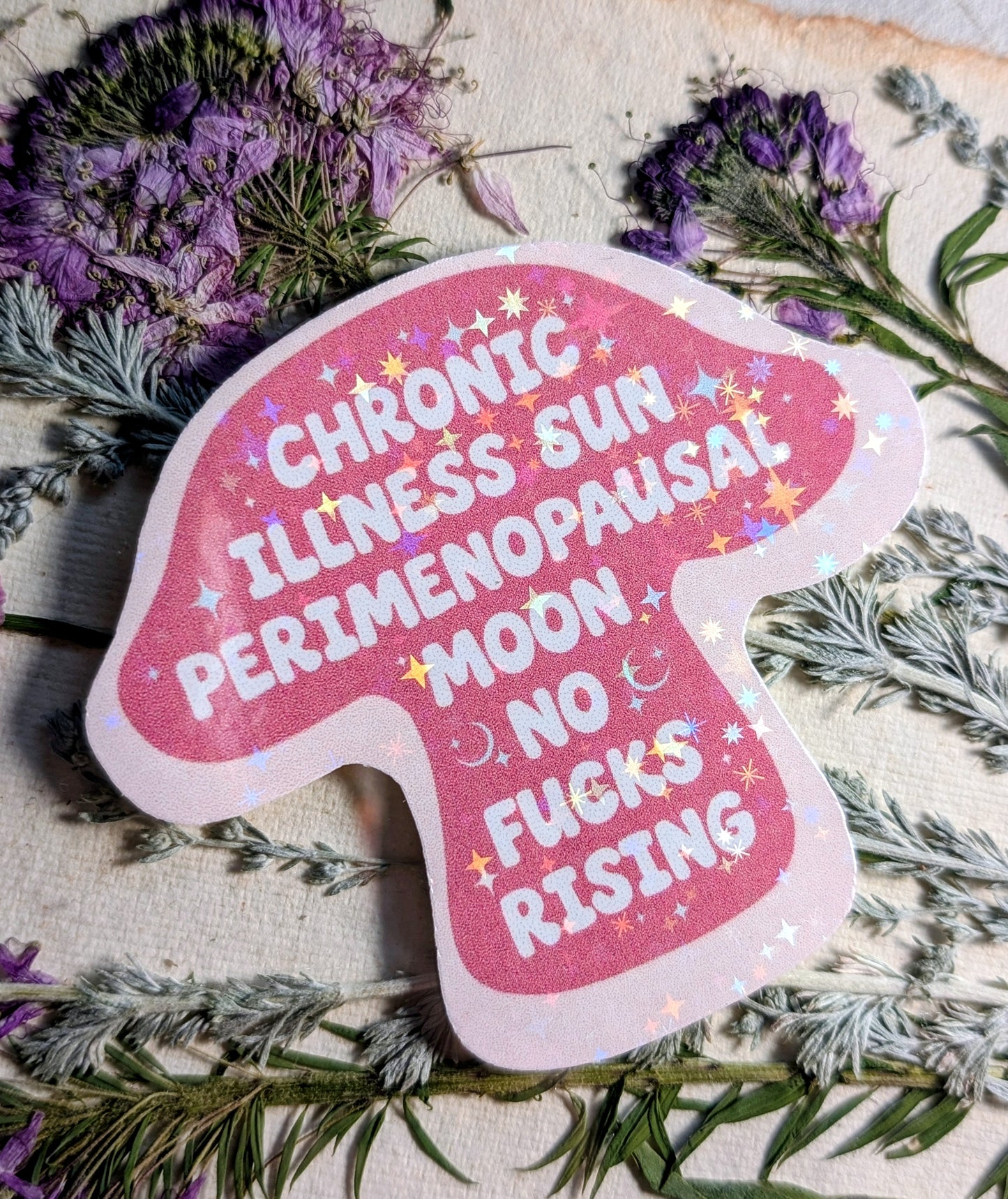 Chronic Illness Anti-fascist Inspirational Feminist Vinyl Sticker