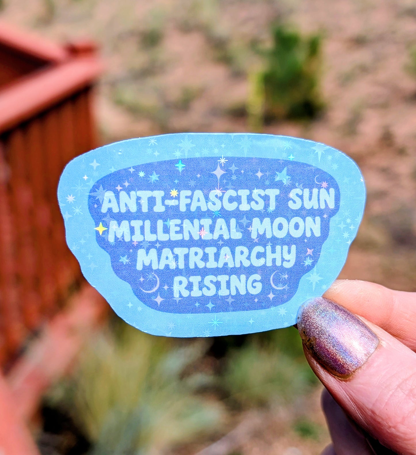 Anti-fascist Millennial Inspirational Feminist Vinyl Sticker