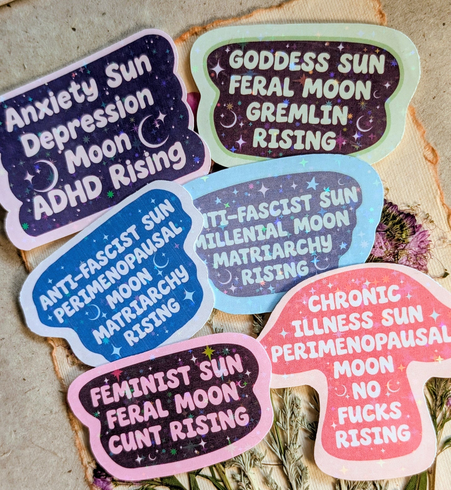 Feral Feminist Inspirational Feminist Vinyl Sticker
