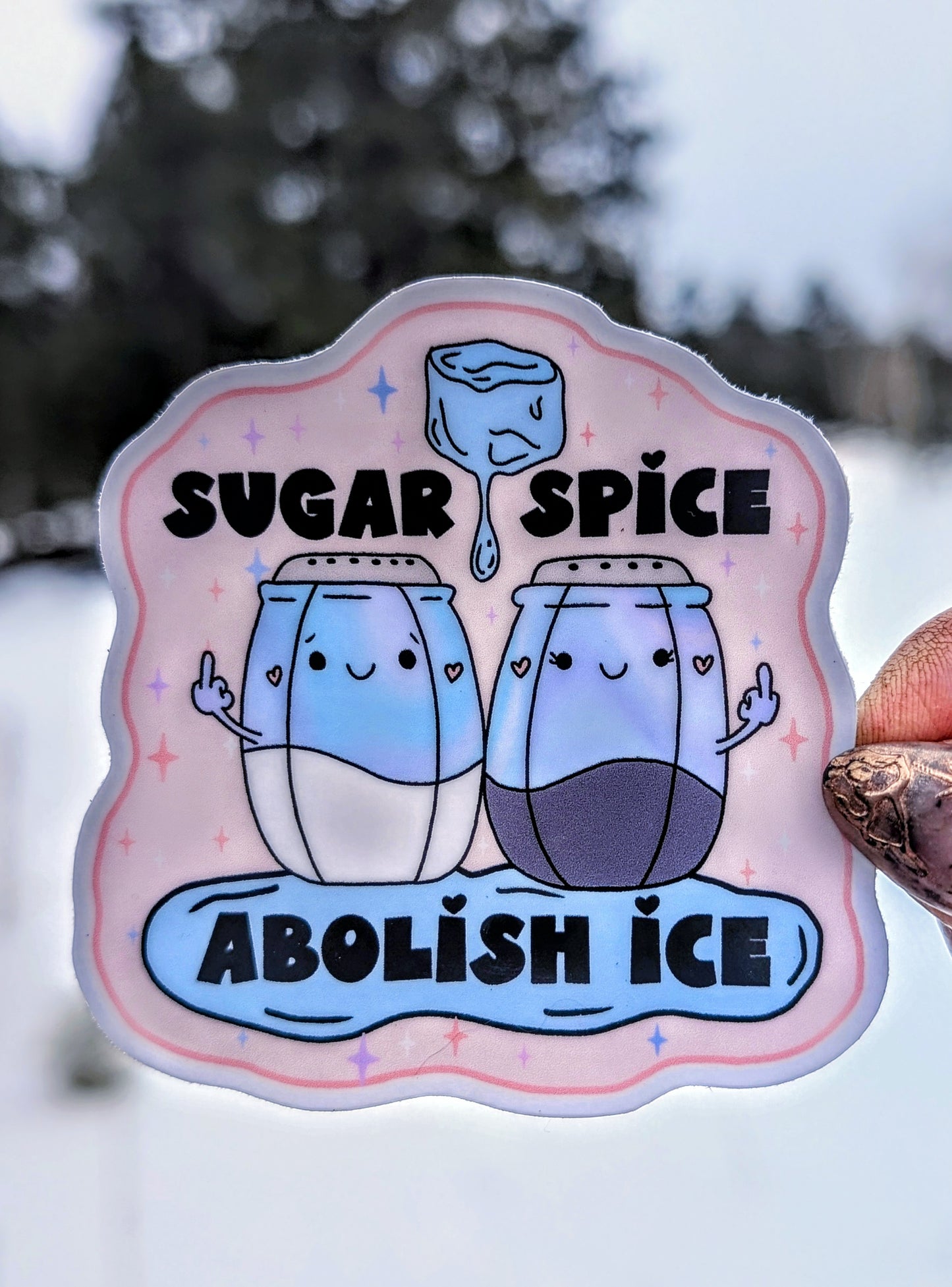 Abolish Ice, Smash the Patriarchy Inspirational Anti-fascist Vinyl Sticker