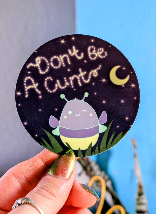 Glow In The Dark Feral Lightening Bug Vinyl Sticker