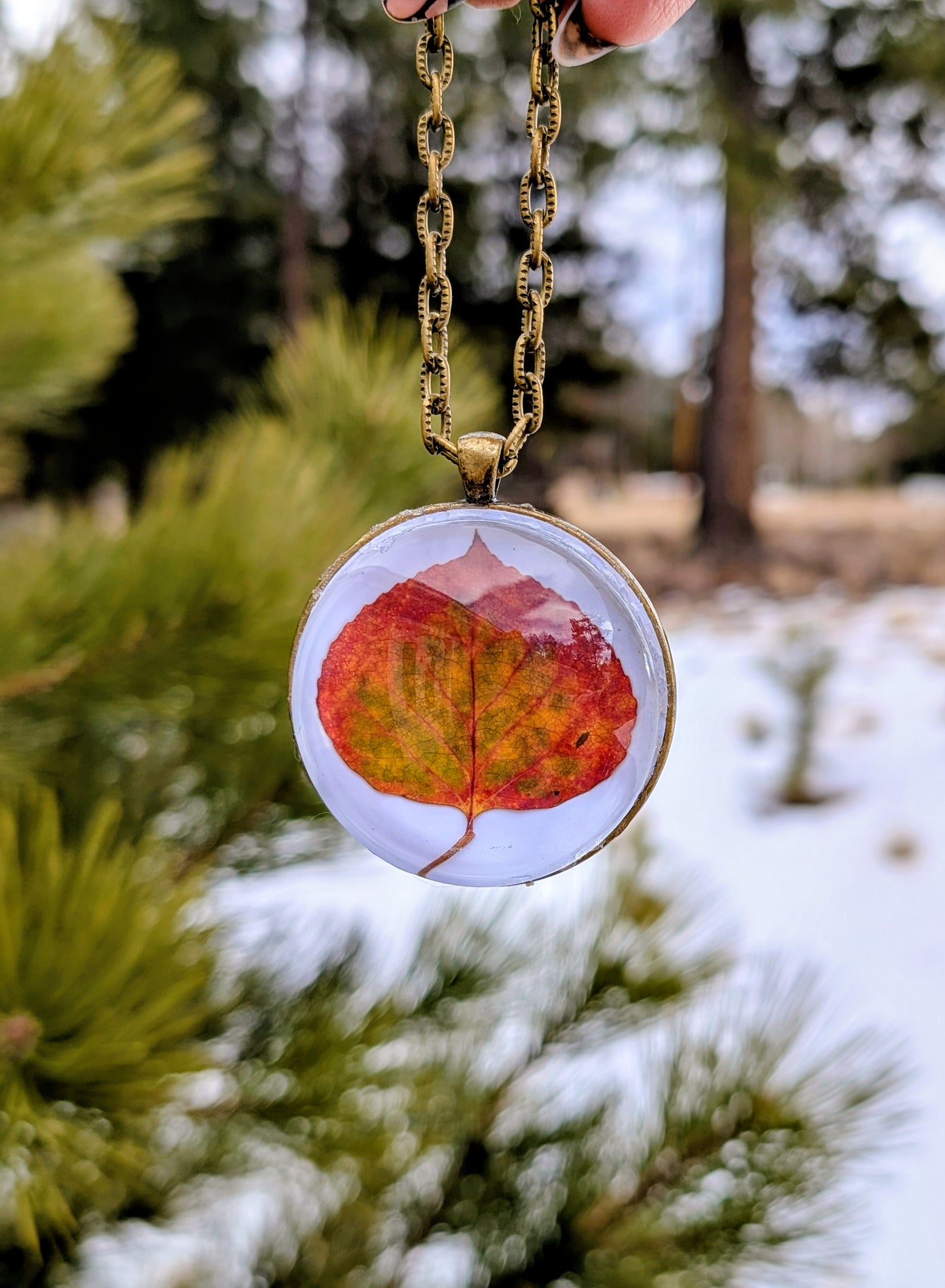 Aspen Leaf Ornaments