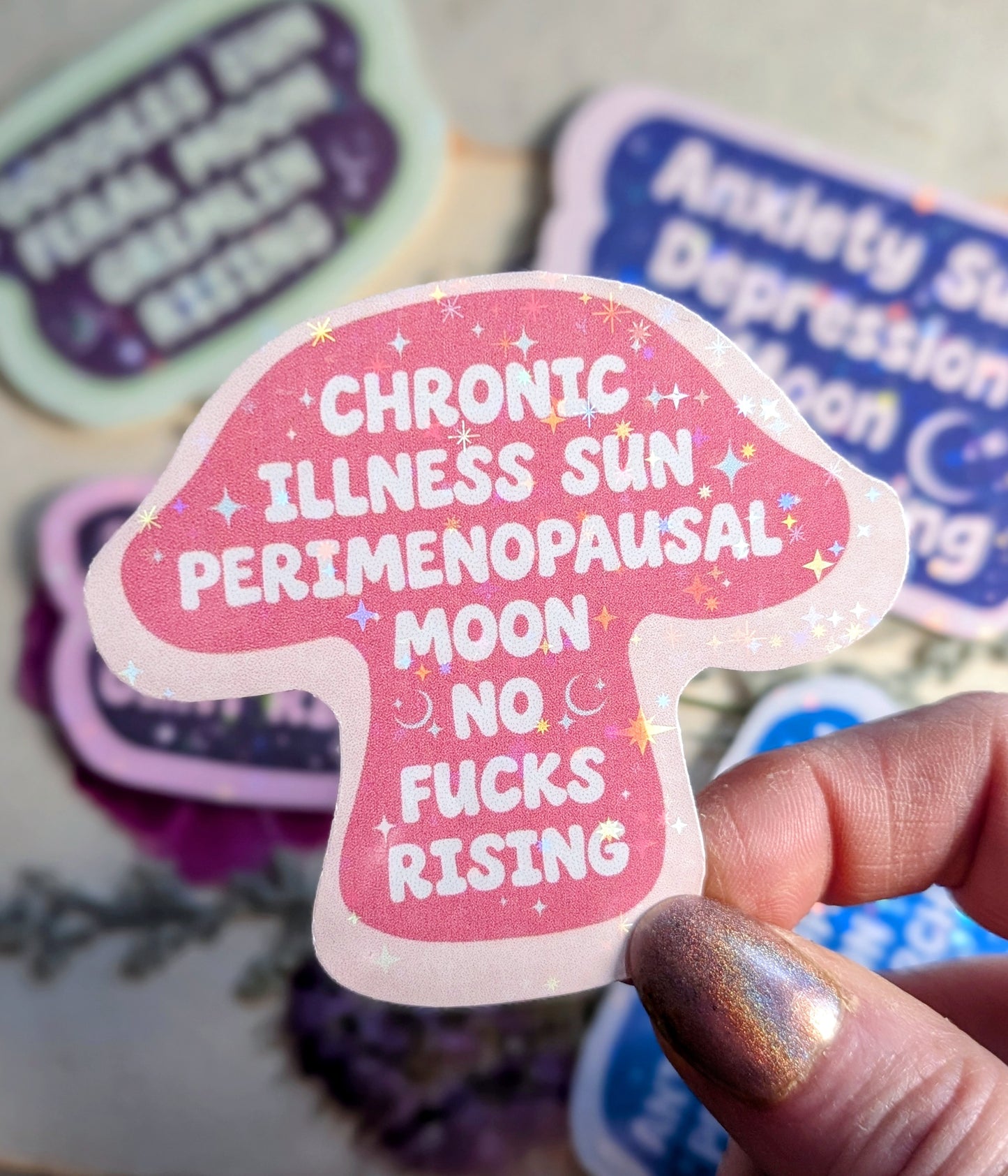 Chronic Illness Anti-fascist Inspirational Feminist Vinyl Sticker