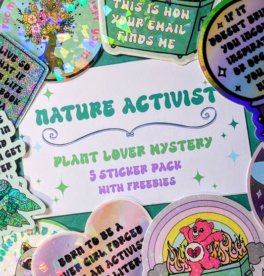 Nature Activist Vinyl Mystery Sticker Pack