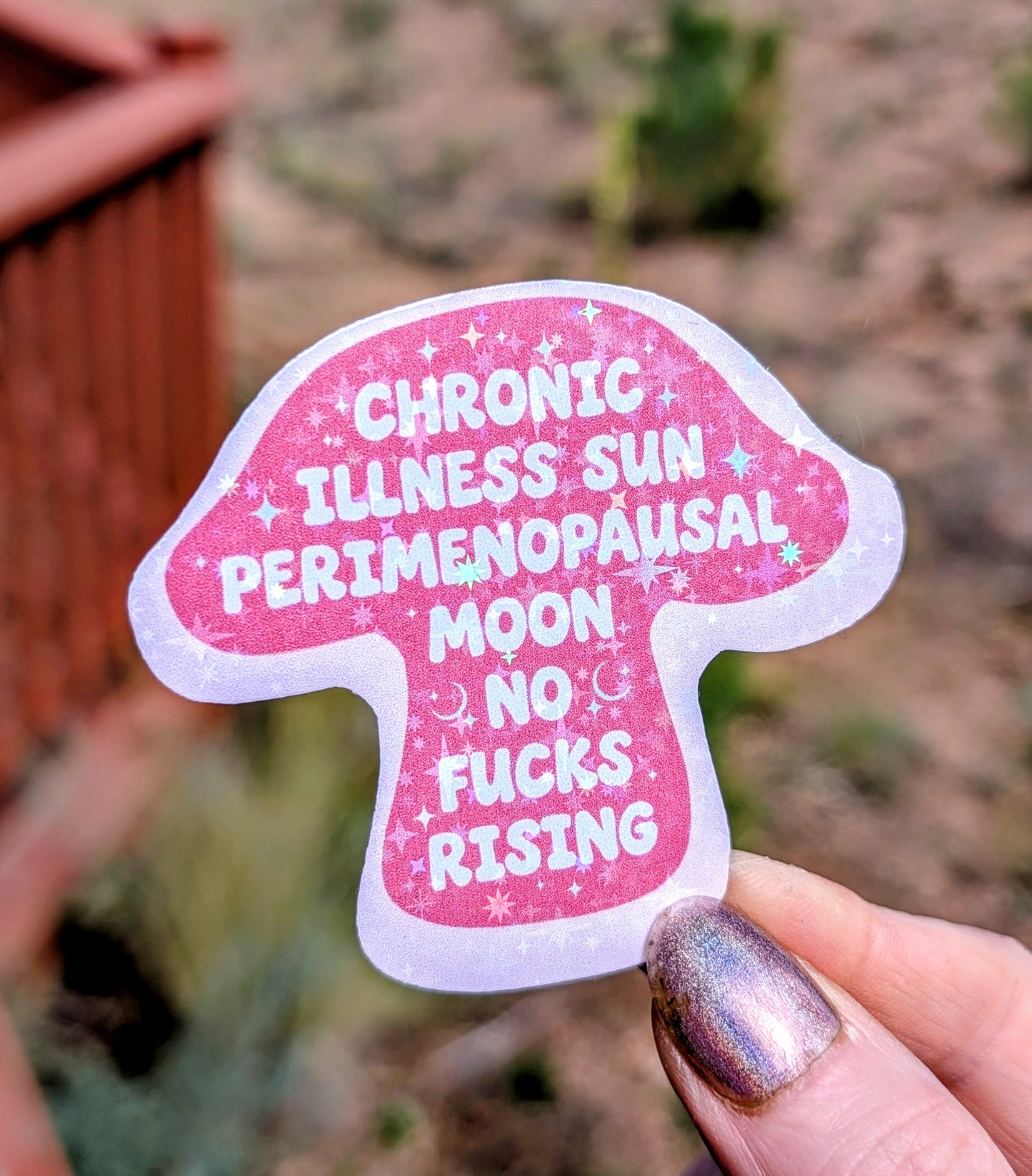 Chronic Illness Anti-fascist Inspirational Feminist Vinyl Sticker