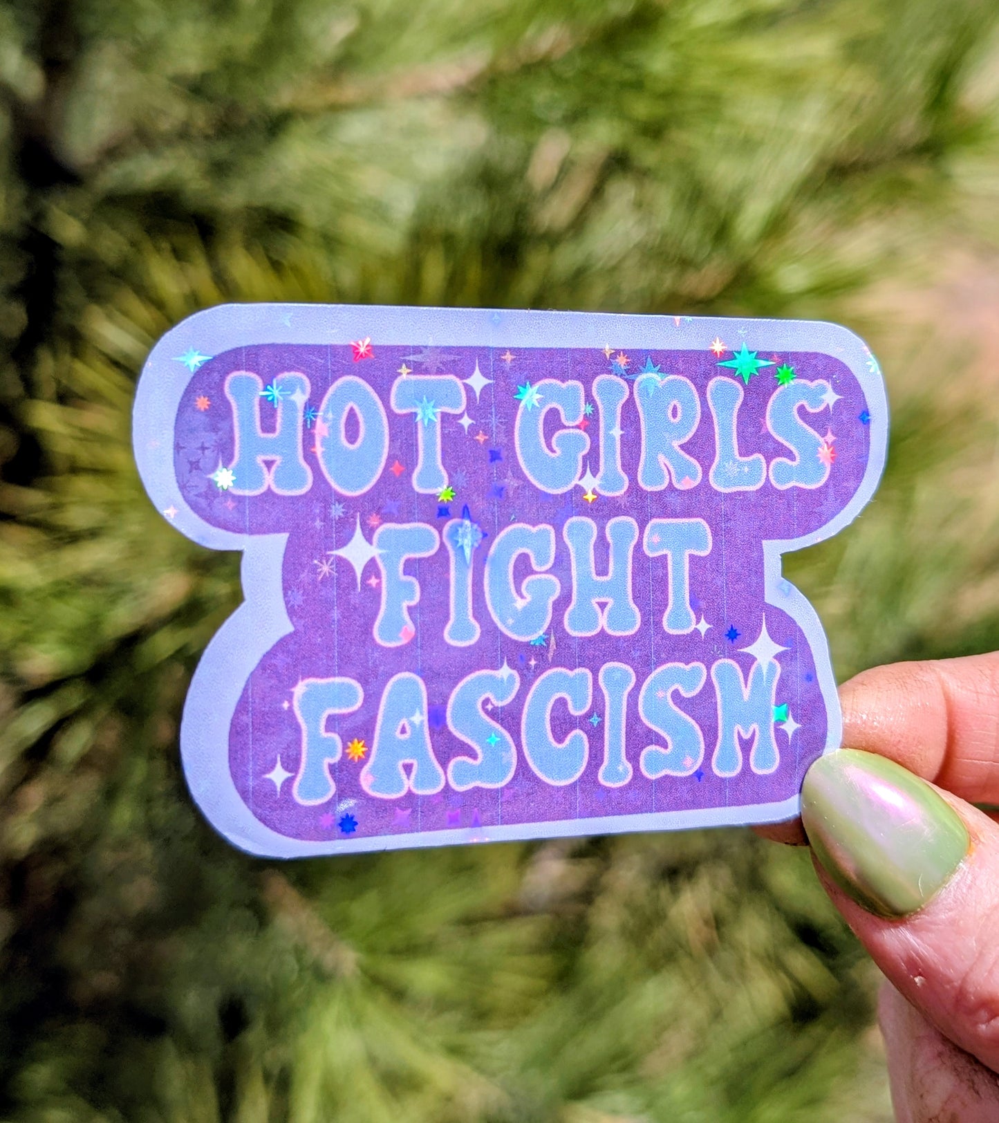 Anti Fascist Inspirational Feminist Vinyl Sticker