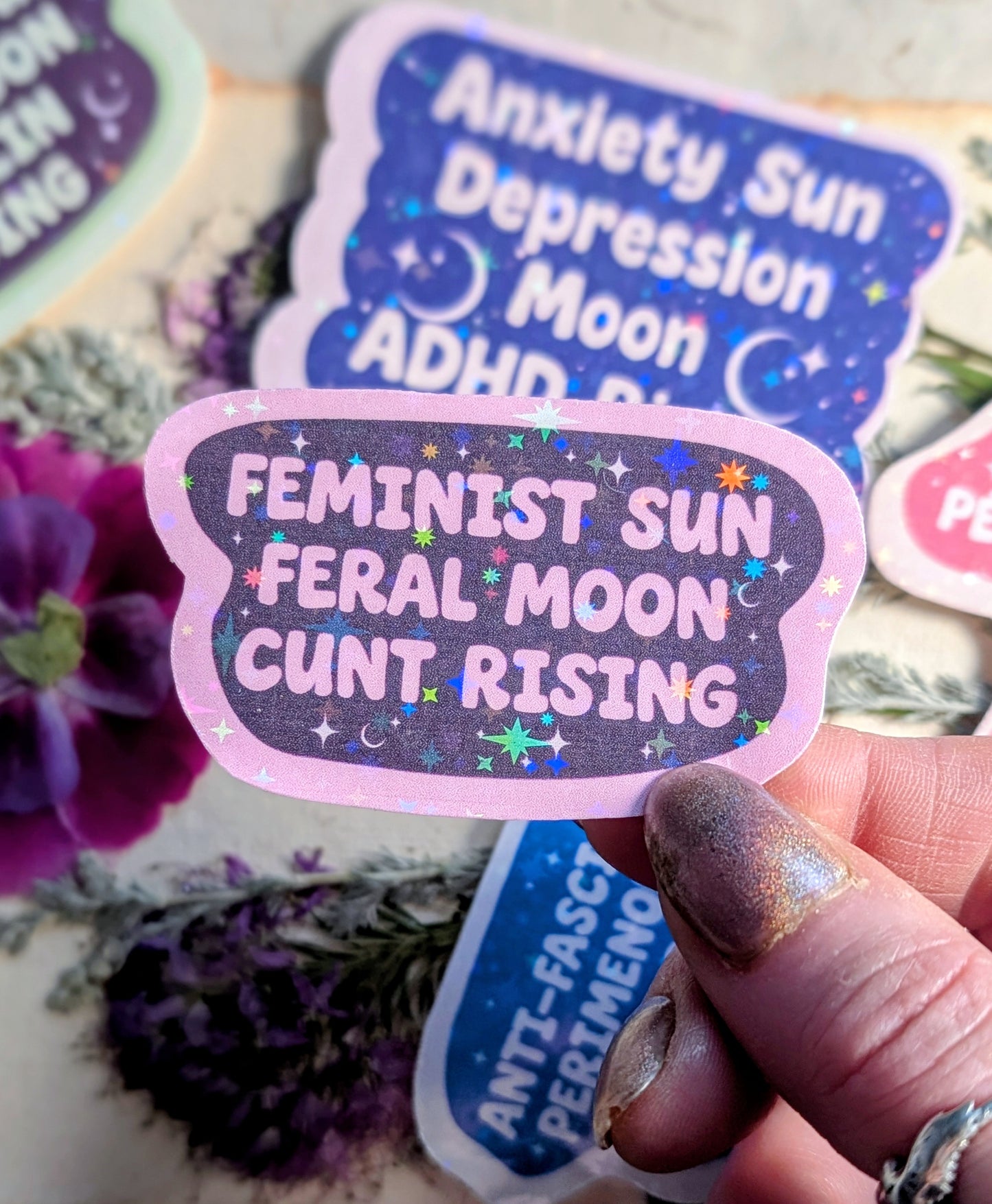 Feral Feminist Inspirational Feminist Vinyl Sticker