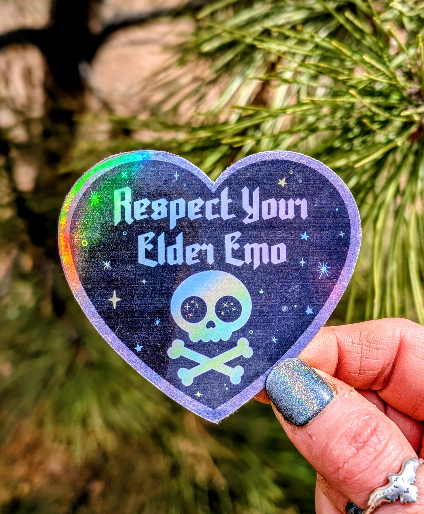 Elder Emo Inspirational Feminist Vinyl Sticker