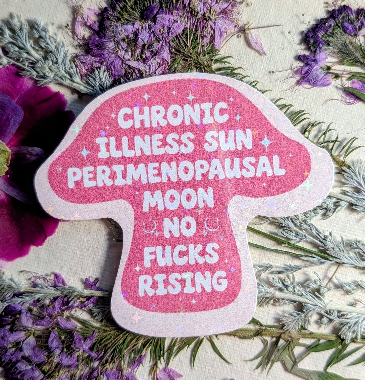Chronic Illness Anti-fascist Inspirational Feminist Vinyl Sticker