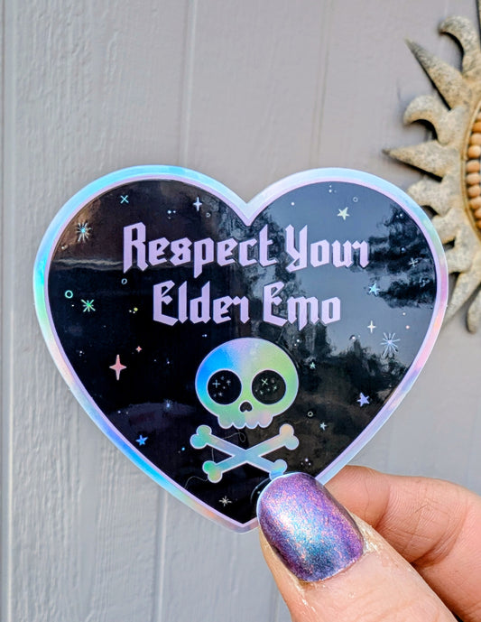 Elder Emo Inspirational Feminist Vinyl Sticker