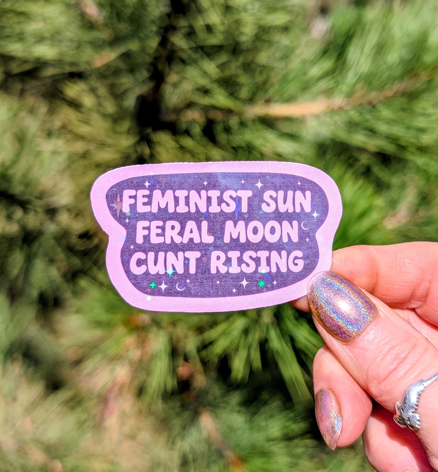 Feral Feminist Inspirational Feminist Vinyl Sticker