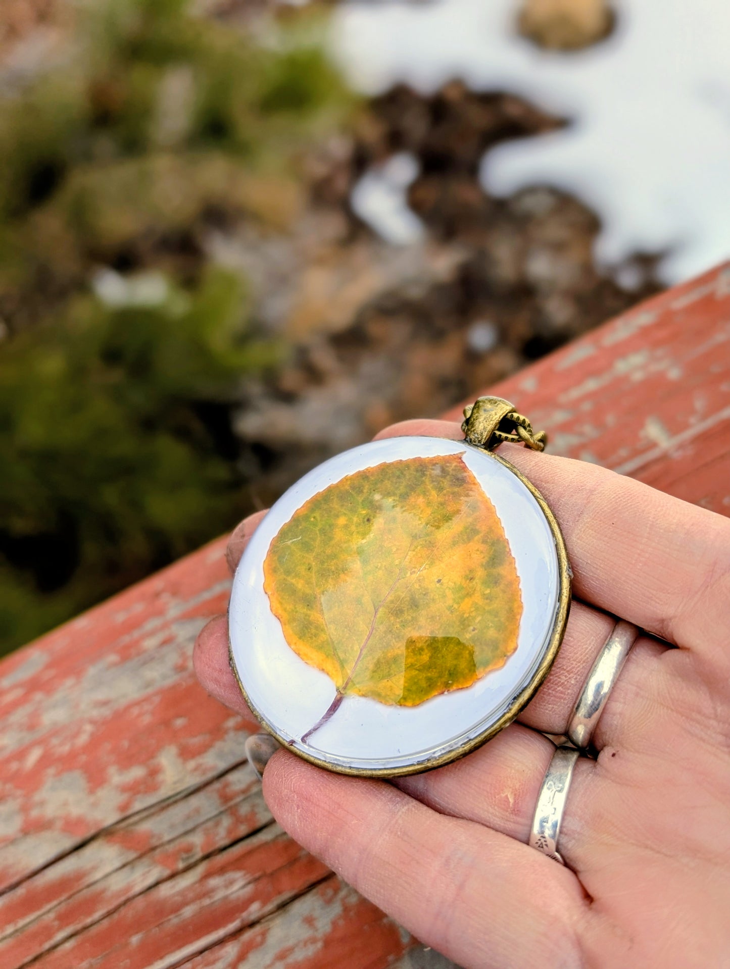 Aspen Leaf Ornaments