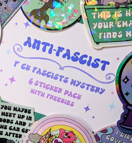 Anti-fascist Feminist Vinyl Mystery Sticker Pack