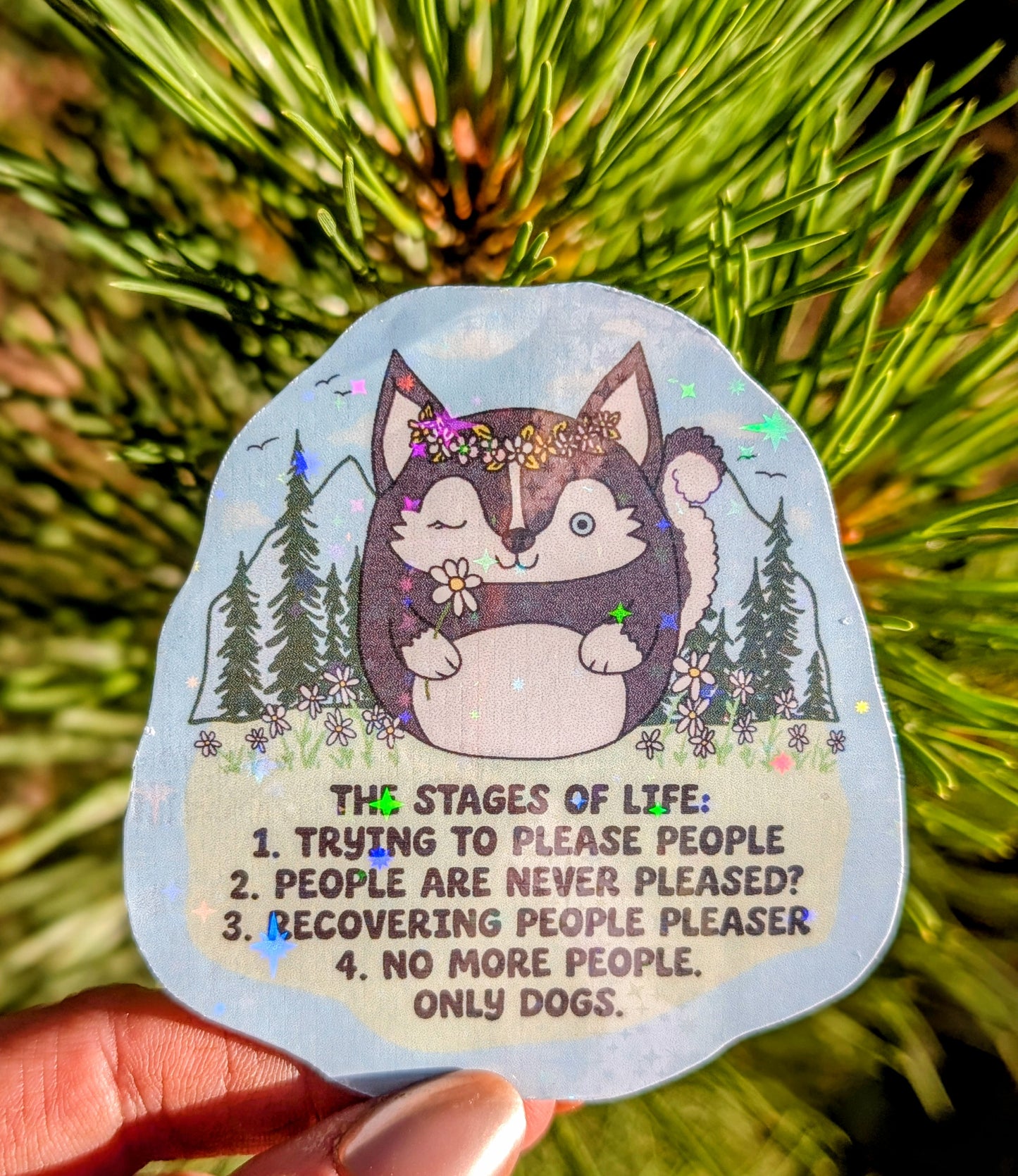 Introvert Dog mom Inspirational Feminist Vinyl Sticker