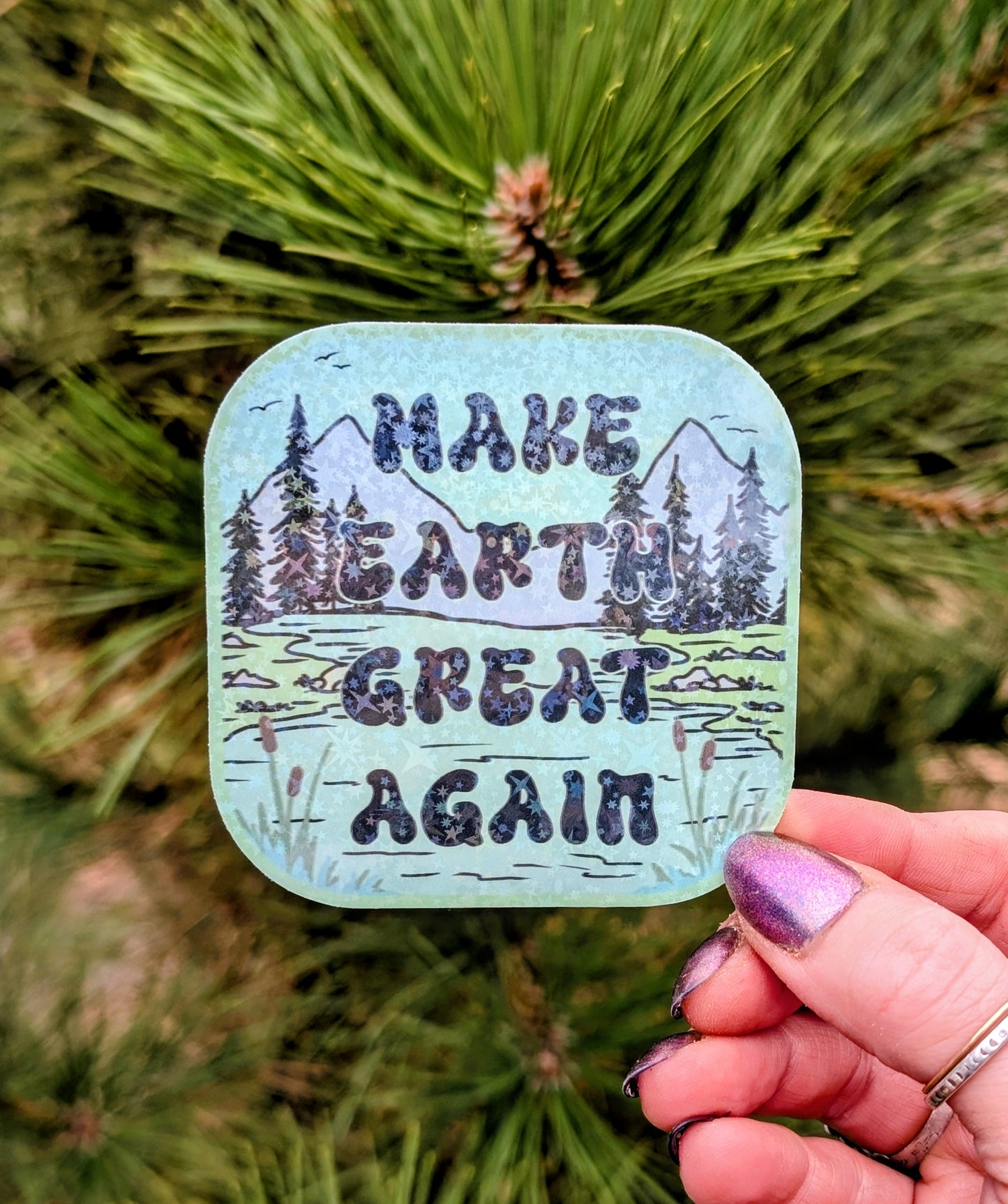 Conservation Earth Friendly Inspirational Feminist Vinyl Sticker
