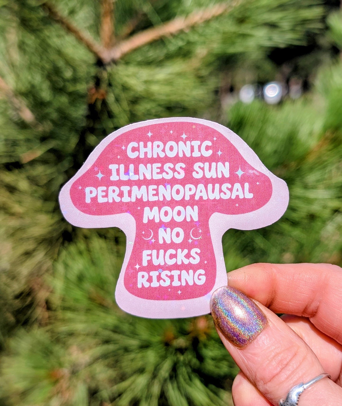 Chronic Illness Anti-fascist Inspirational Feminist Vinyl Sticker