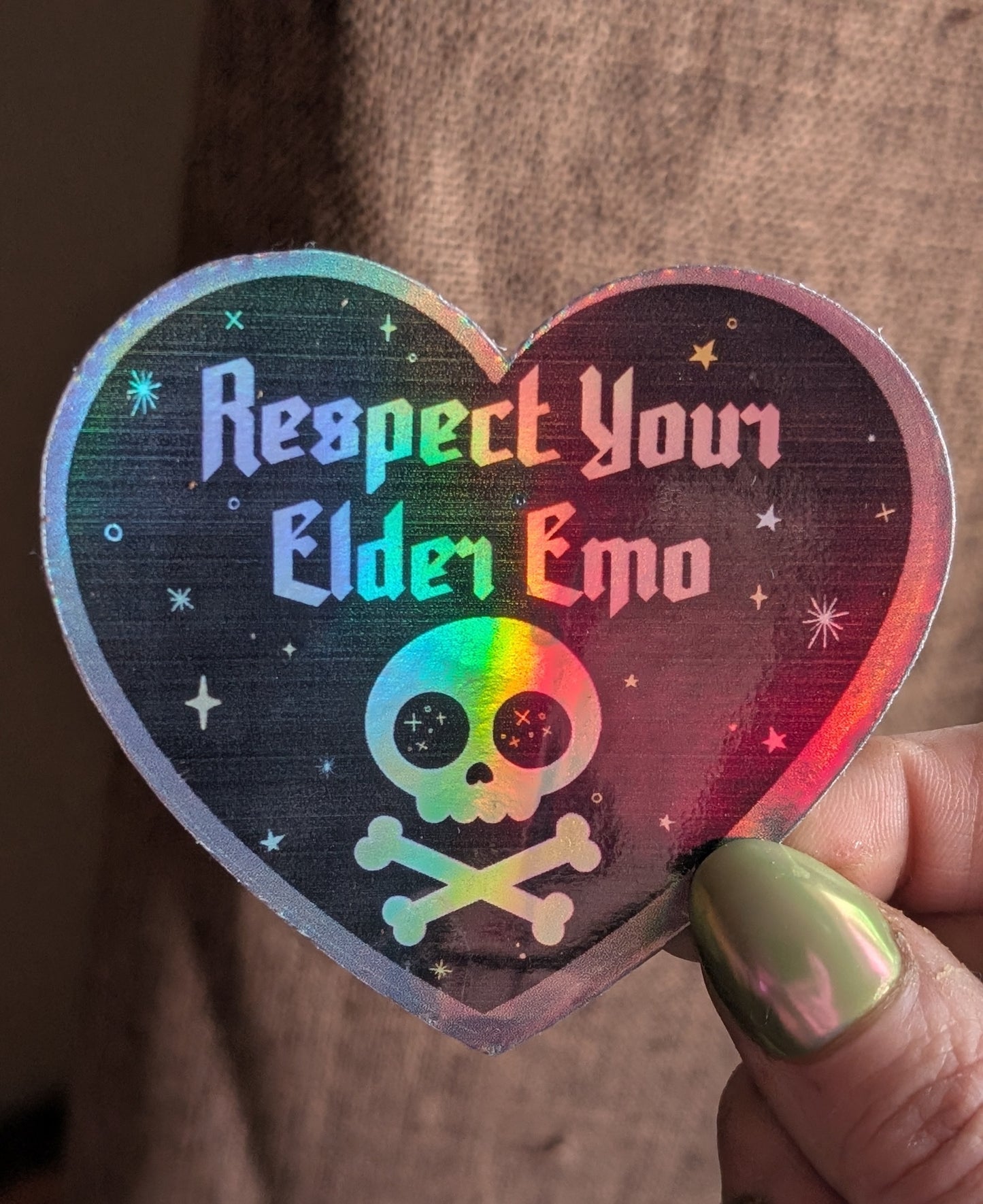 Elder Emo Inspirational Feminist Vinyl Sticker