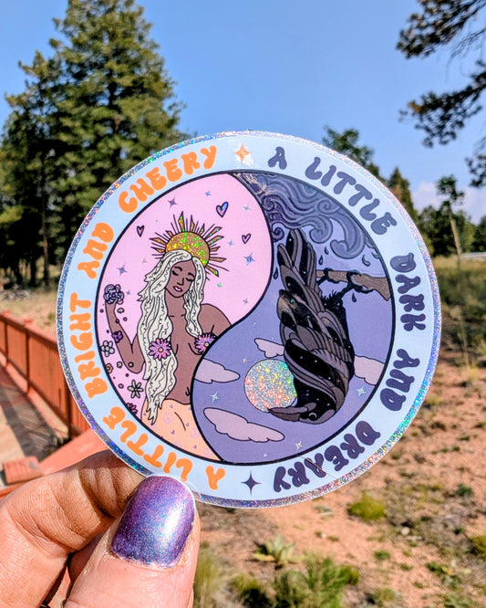 Gothic Goddess Inspirational Feminist Vinyl Sticker