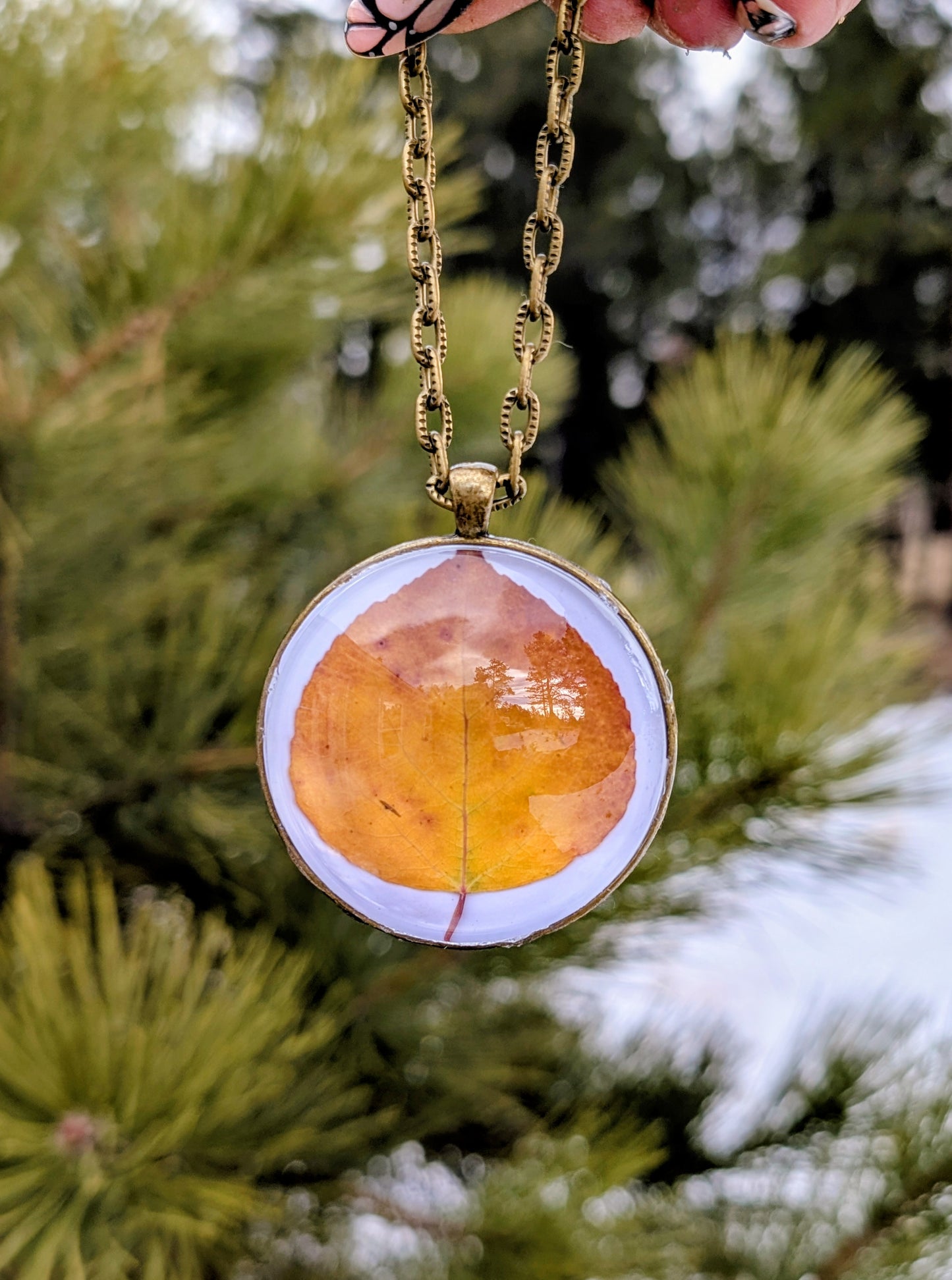 Aspen Leaf Ornaments