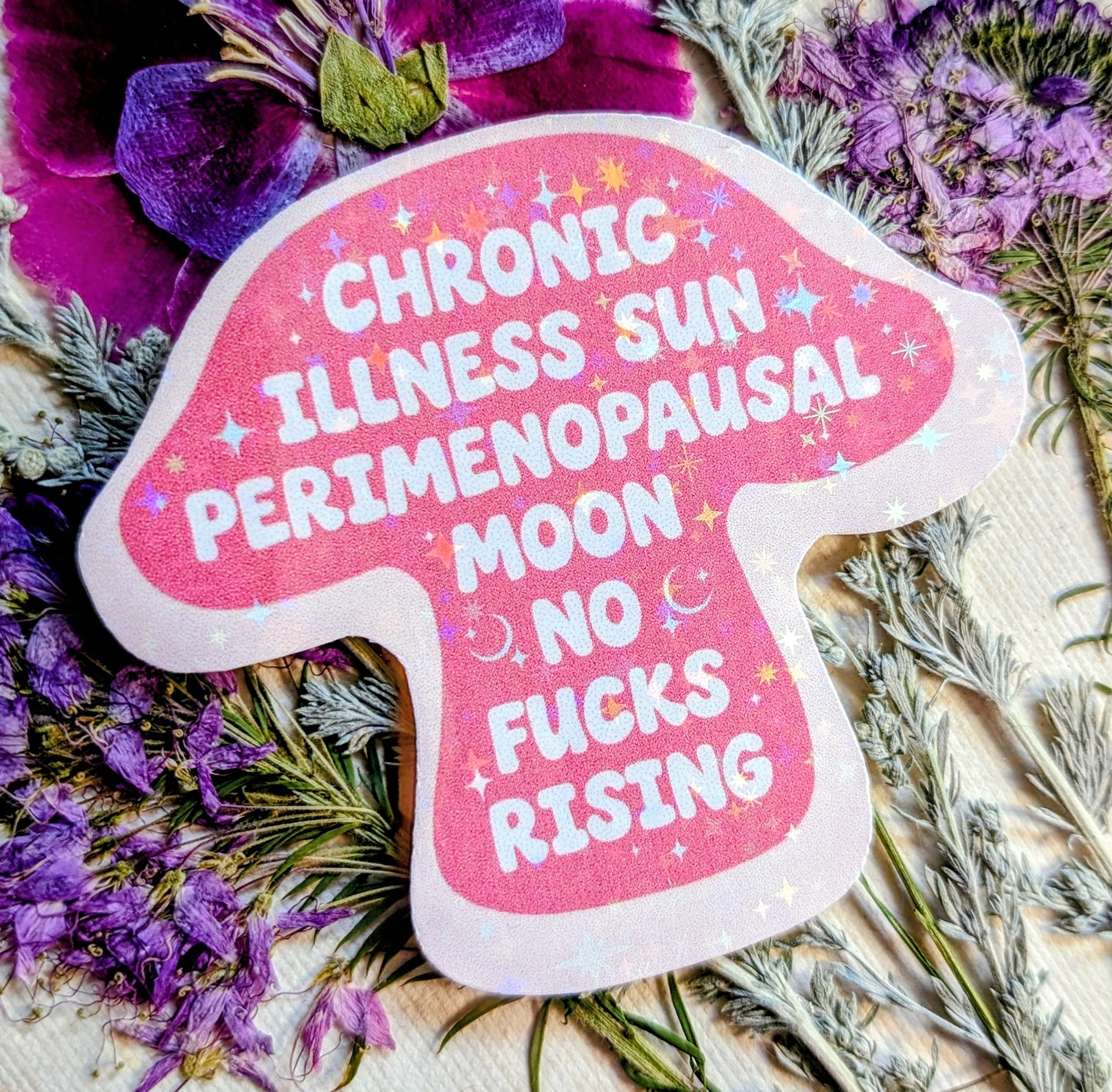 Chronic Illness Anti-fascist Inspirational Feminist Vinyl Sticker