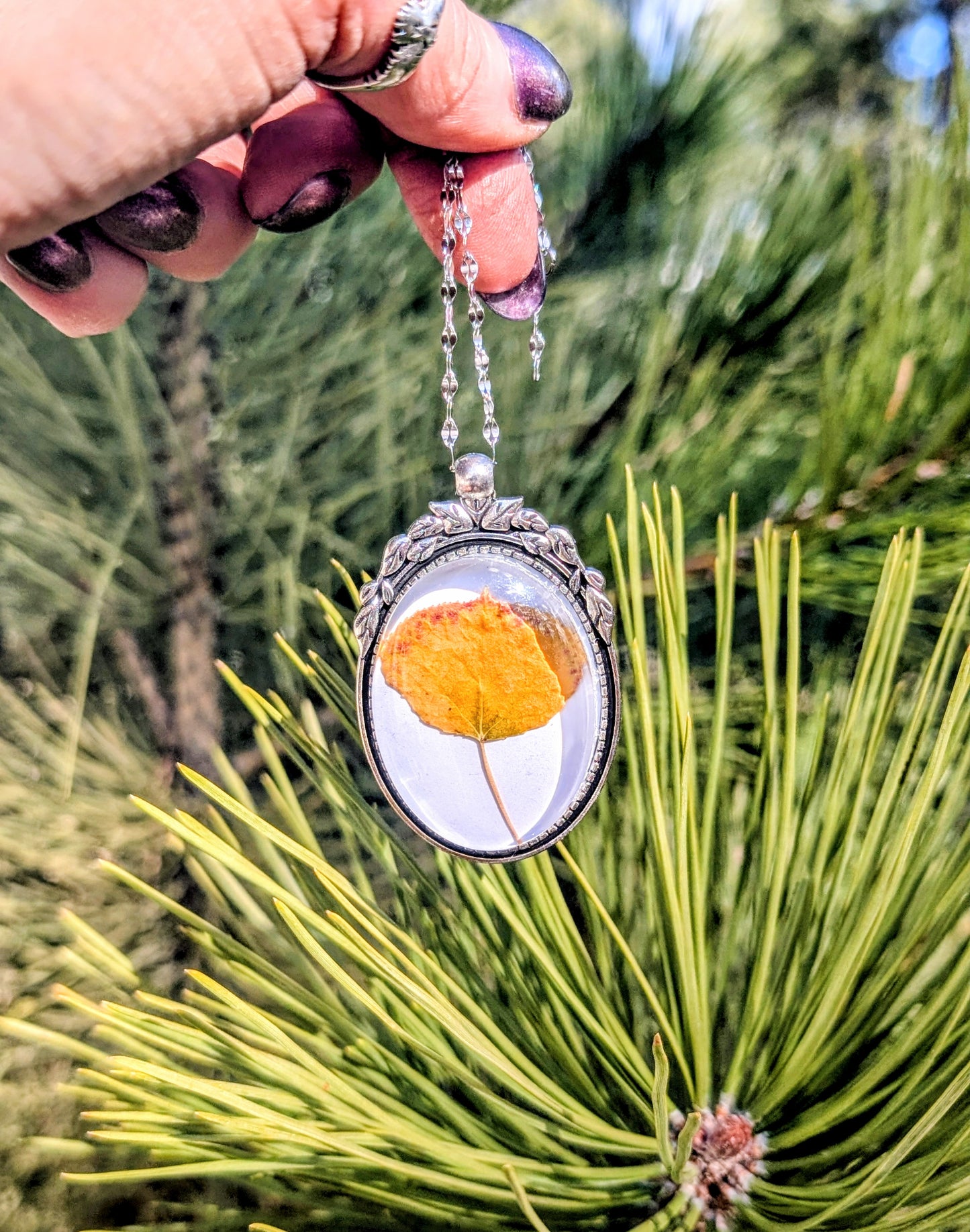 Aspen Leaf Ornaments