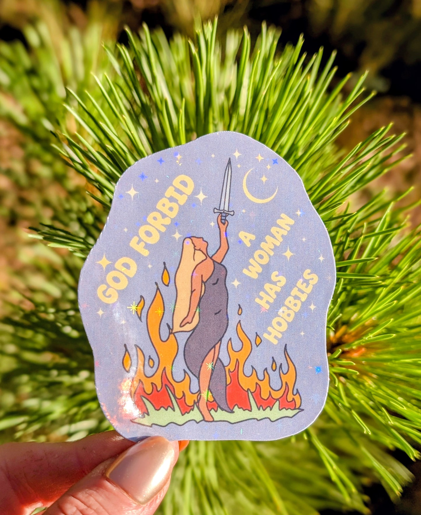 Witchy Woman Inspirational Feminist Vinyl Sticker