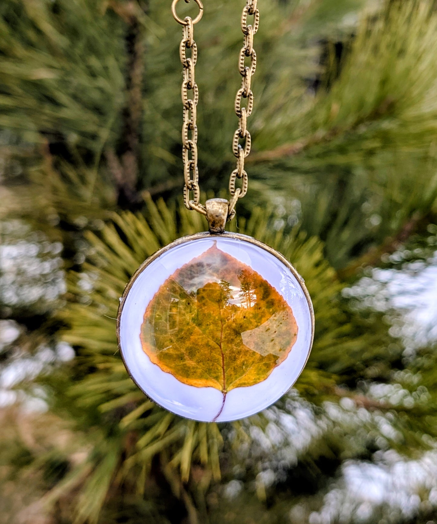 Aspen Leaf Ornaments
