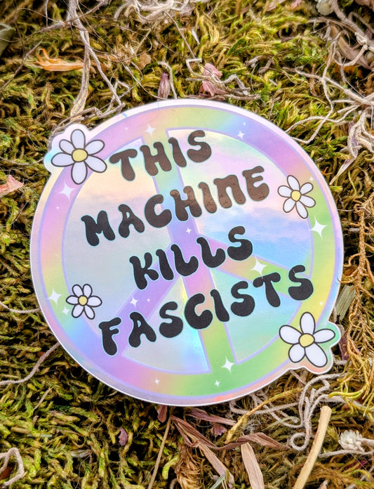 Feminist Peace Anti-fascist Vinyl Sticker